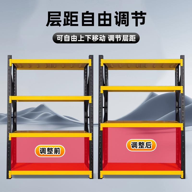 组装货架子超市铁架子加厚加粗仓库货架仓储层板展示架可拆卸多层