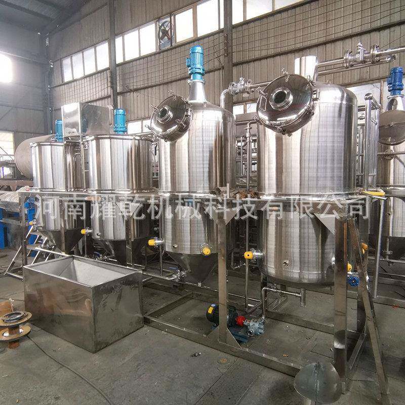 植物油精炼设备 葵花油精炼设备 新疆物理压榨胡麻油提炼机
