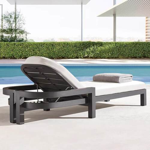 户外躺床泳池躺椅防水防晒别墅庭院温泉酒店室外游泳池躺床沙滩椅