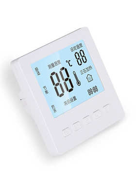 水地暖温控器 智能水暖温度控制调节开关温控液晶面板M75厂家直销