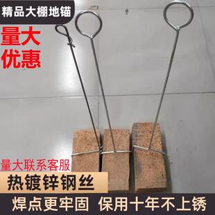 新款温室大棚钢丝地锚地桩螺旋地锚地钩拉线地锚热预埋地锚高强度