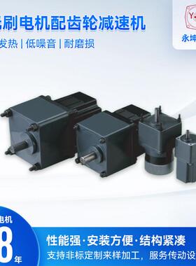 厂家T2BLD50-36GN小功率无刷齿轮减速电机 直流电机12伏电压