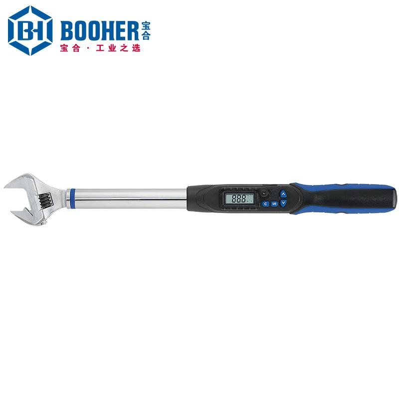 宝合Booher 数显扭力活动扳手6.8-135 Nm活扳手0118124