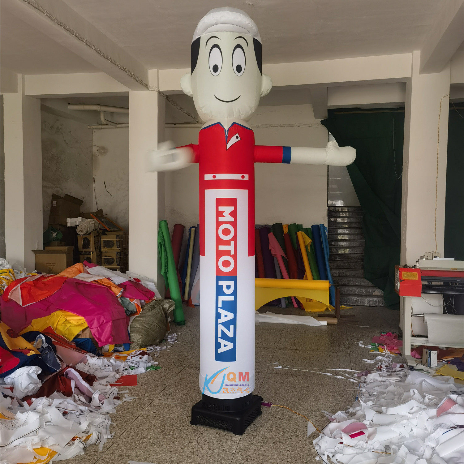 开业庆典广告空中舞星气模摇摆人充气招手维修工气模卡通公仔