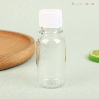 5Pcs 60ML Small Plastic Bottles Ginger Shot Bottles With