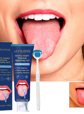 Jaysuing Tongue Cleaner Set, Tongue Scraper for Oral Hygiene
