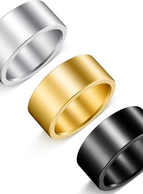 亚马逊饰品mm简约钛钢戒指指环