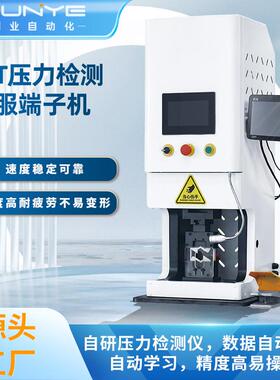 10吨压力检测伺服端子机全自动触屏压线机3KW电机线束