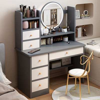 梳妆台卧室ins风家用收纳柜一体现代简约化妆台小型网红女化妆桌