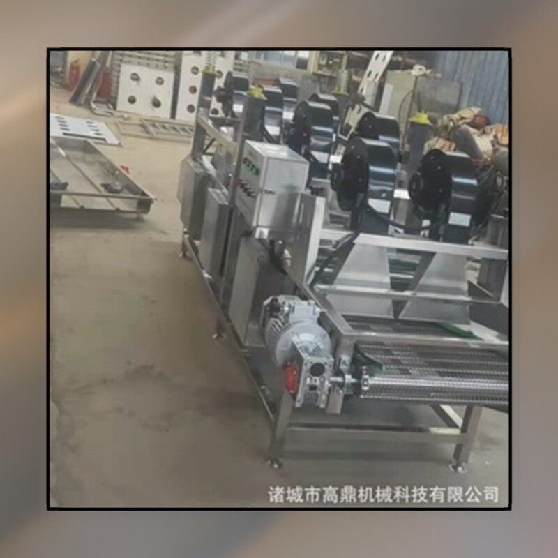 蔬菜大枣清洗振动沥水风干机厂家 商用常温风翻转式除水机风干线