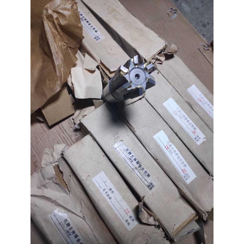 镶硬质合金锥柄立铣刀直齿斜齿焊接钨钢    汉江
