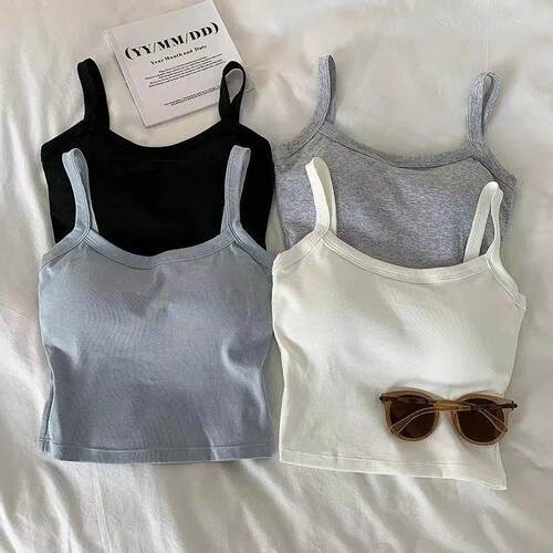 Crop Top Women Sexy Sleeveless Tops Fashion Female Underwear