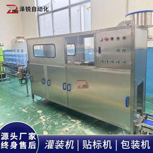 全自动液体灌装机5加仑桶餐厅大桶水灌装多头直通式大桶水灌装