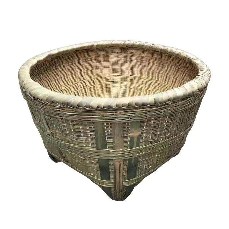 大箩筐手工精细竹编框竹大箩篼收纳大竹筐子竹篓环保超市装饰储物
