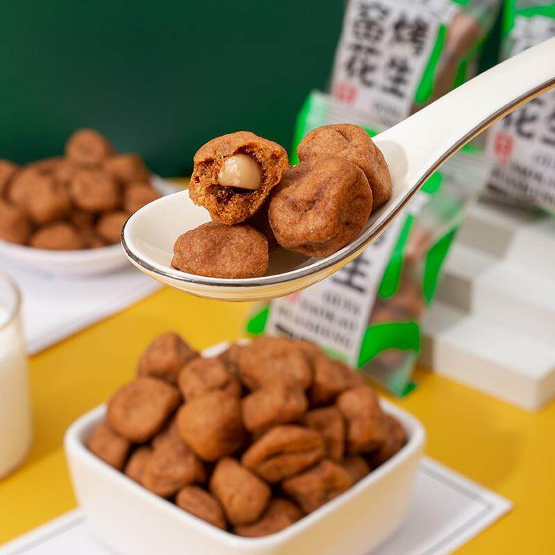 新豆艺话梅花生蟹黄窑烤工艺多口味健康零食酥脆小包