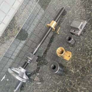 T型丝杆套装带手轮螺母梯形螺杆手摇升降丝杠传动夹具螺杆T18/T25