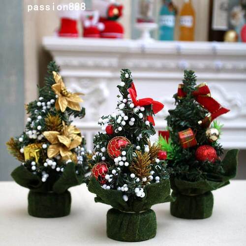 Mini Christmas Decorative Tree迷你圣诞装饰树带饰品摆台