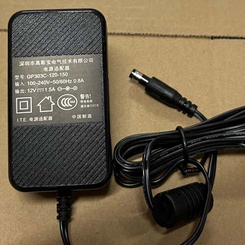 原装高斯宝电气12V1.5A电源适配器 型号：GP303C-120-150接口5521
