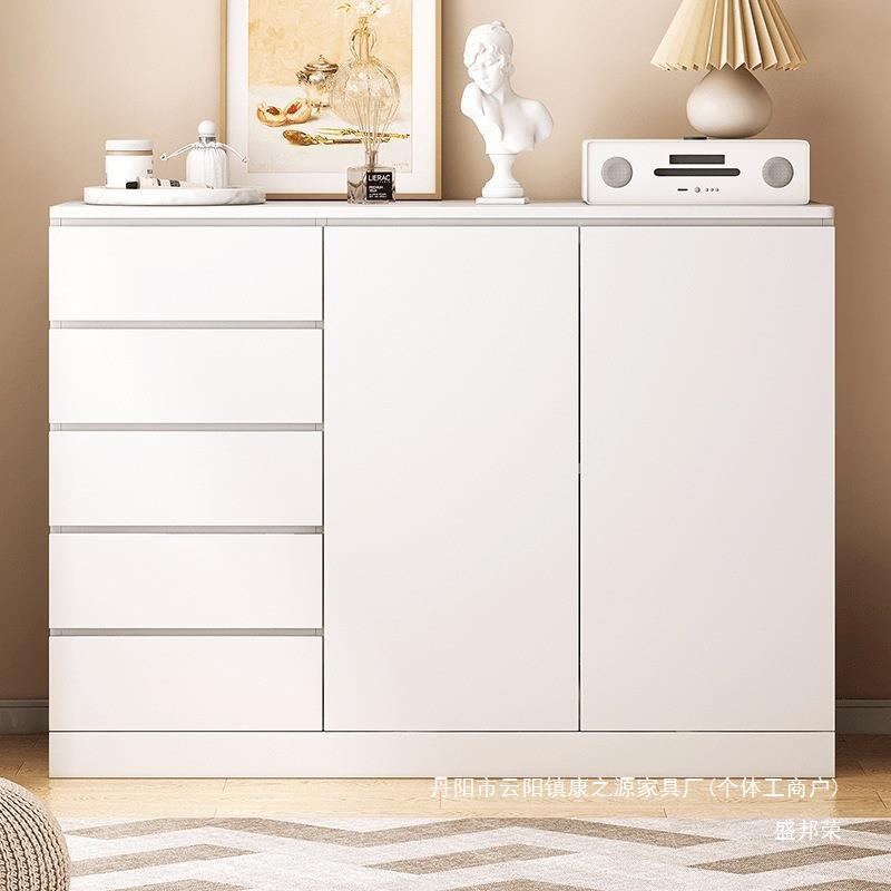 厂家客厅大容量收纳床奶油斗柜尾柜现代荣小荣五斗柜卧室风靠墙储
