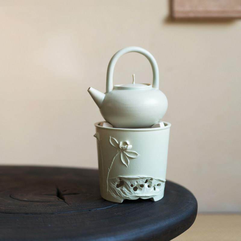 围炉煮茶全套复古中式电陶炉炭炉明火炉三用家用取暖煮茶电烧炉