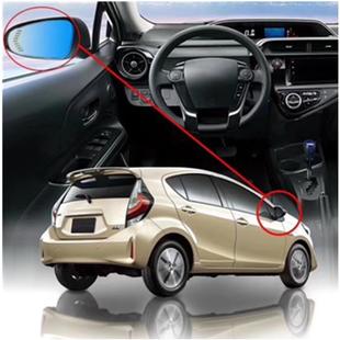 FOR 普銳斯帶加熱轉向防炫目高清倒車后視藍鏡后照鏡倒車鏡加裝