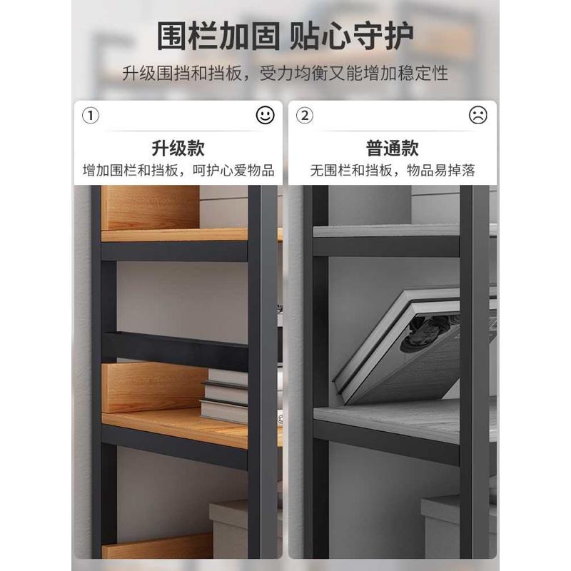 家用货架图书馆落地客厅靠墙架子多层艺置物收纳架简易书架铁书柜