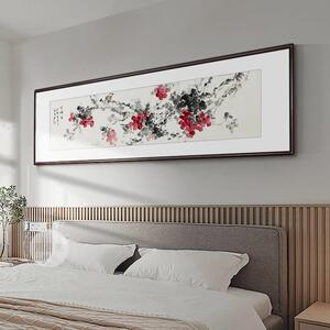 纯手绘荔枝壁画花鸟国画新中式客厅沙发背景墙挂画餐厅床头装饰画