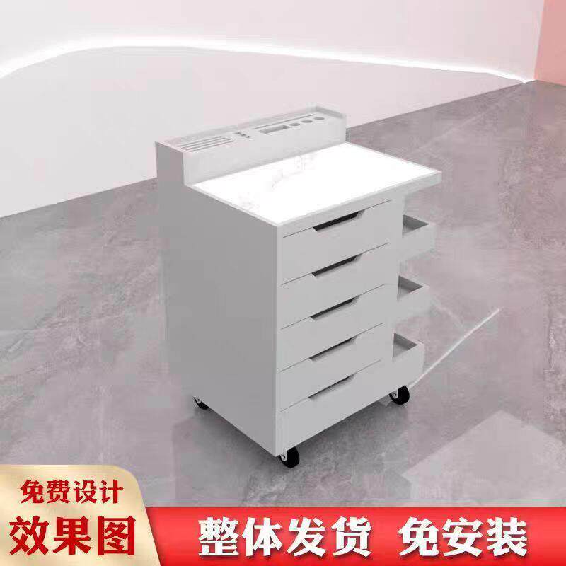 眼视力中心小推车工具收纳储物置物柜办公柜整装新款多层带旋转