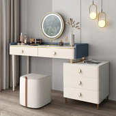 卧室妆台小型书桌化妆台柜工厂伸缩直销一体高级佛山轻奢子收纳