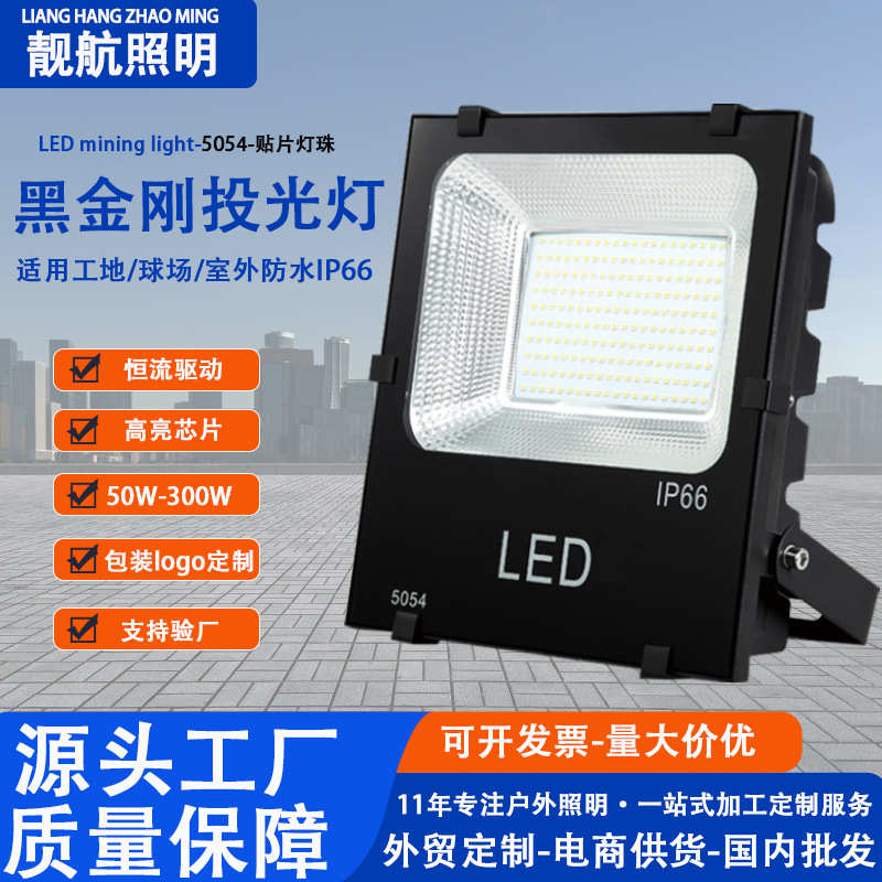 泛照明光灯照明投光灯灯射灯户外100w室外庭院led投广告牌大功率