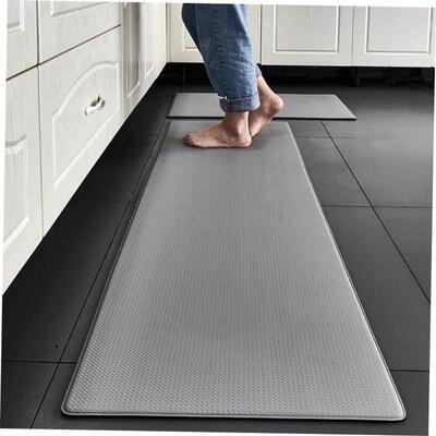Thick pu floor mat kitchen non-slip washed leather door mat