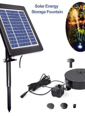 3.5W 6V Solar Water Fountain Pump 5 LED Light Solar