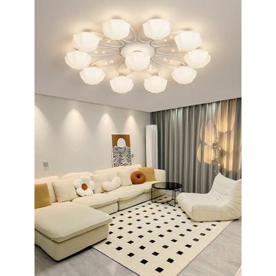 现代简约奶油风客厅吸顶灯具卧室餐厅主灯饰创意个性艺术大厅大灯