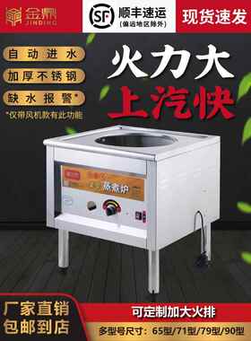 蒸包炉商用燃气自动进水防干烧蒸包子机商用小笼包木桶饭海鲜蒸锅