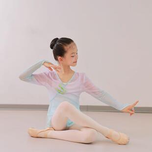 儿童烫钻古典舞纱衣练功服身韵少儿舞蹈考级形体服女童舞蹈演出服