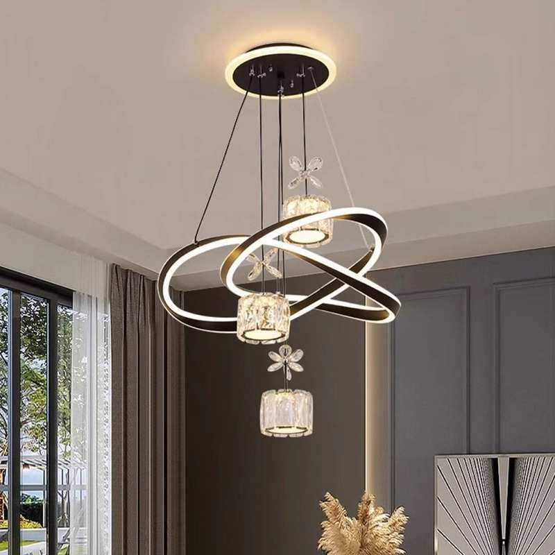 餐厅吊灯北欧网红现代简约创意卧室饭厅吧台餐桌轻奢水晶吊灯套餐,家装灯饰光源,客厅吊灯,淘宝优惠券,粉丝福利购,淘宝优惠卷