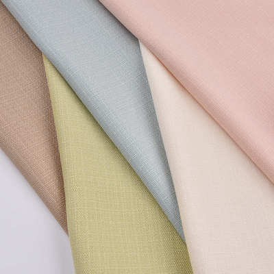 现货梭织醋酸仿麻面料 平纹涤纶春夏季时尚女装服装面料