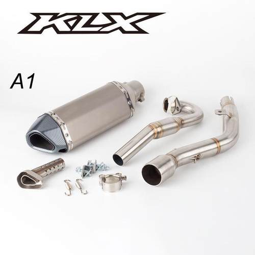 摩托车越野车改装排气管KLX150前段 KLX150BF KLX150L消声器