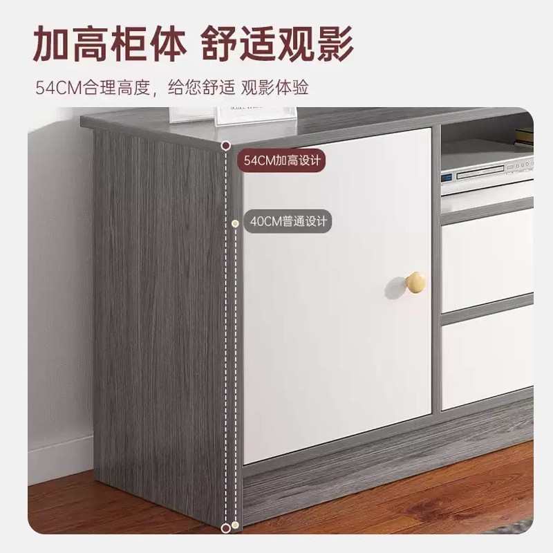 电视柜高款简约现代储物柜子客厅家用小户型卧室落地新款电视机柜