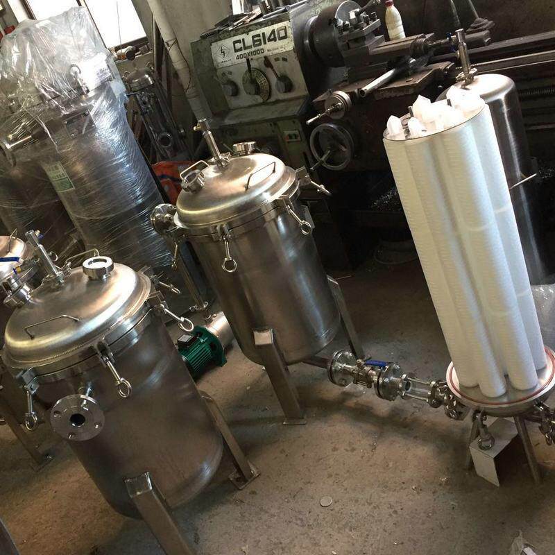 SJGL-400不锈钢双级过滤器工业过滤器不锈钢过滤机并联袋式过滤器
