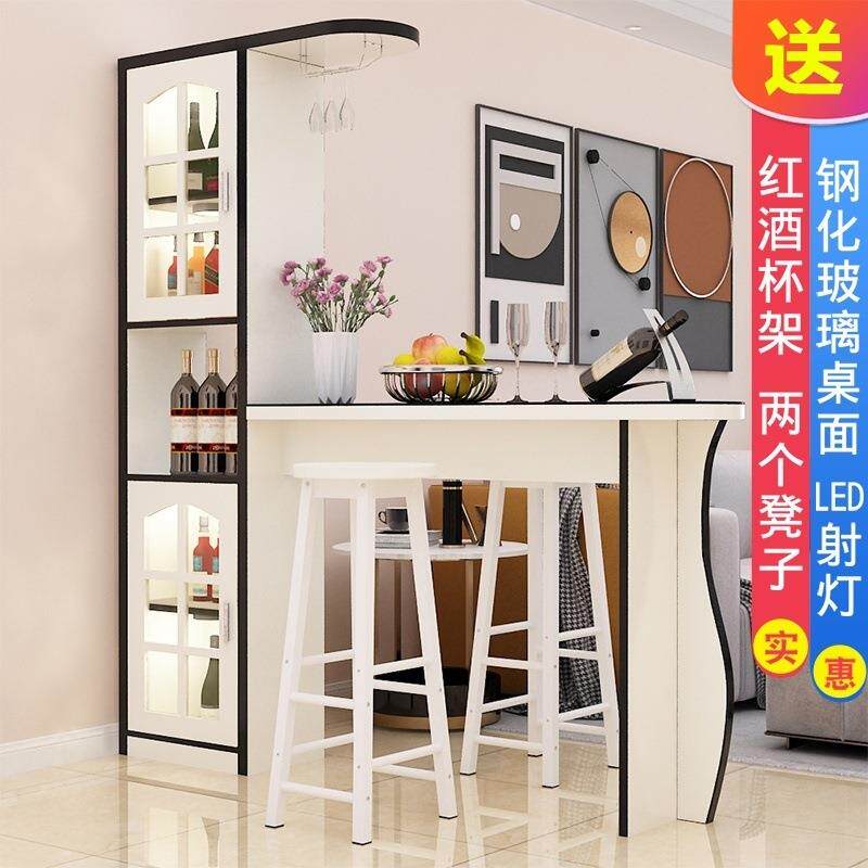 家用客厅吧台桌酒柜餐厅隔断柜现代简约玄关柜转角靠墙柜子小吧台