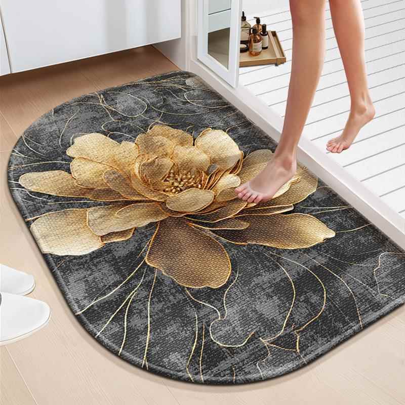 吸水防滑浴室地垫化妆室矽藻泥厕所专用地毯门口洗手间脚垫子速干
