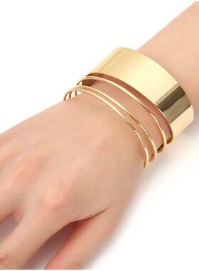bracelets women jewelry wide cuff 朋克手镯欧美夜店手环女