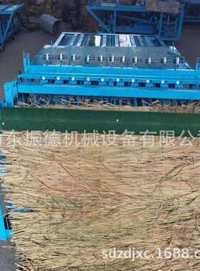 蒲草稻草电动编织机 商用芦苇草帘子机 自动匀草切边防风沙卷帘机