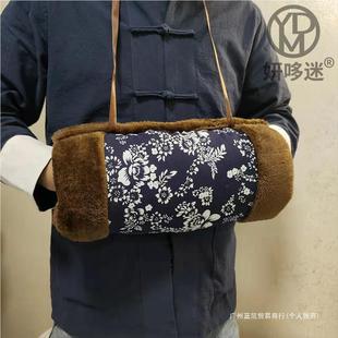 东北暖手筒手捂子中国风冬季暖手套加厚防冻送礼老年人棉手捂子女