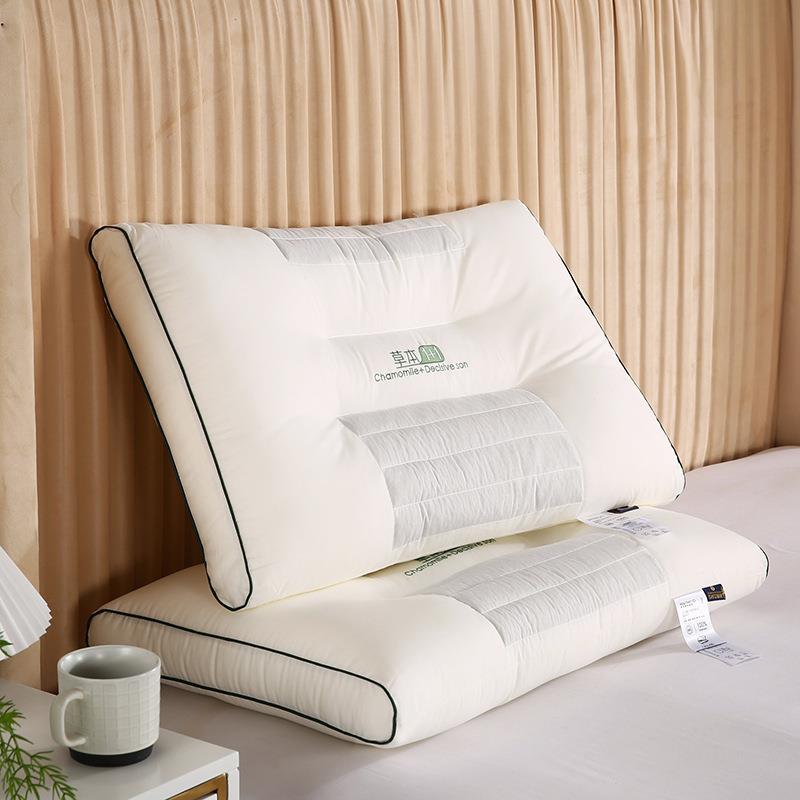 全棉决明子枕头枕芯护颈低枕中高枕草本定型护颈枕纯棉枕头立体枕