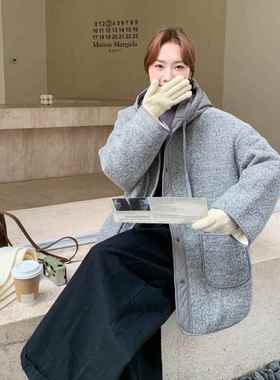 高级灰色毛羽绒b151-158服女季气质羊感淡人感加冬厚气质白鸭绒外