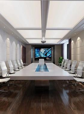 议白色烤桌漆会人洽谈桌控制工作台简约办公家具工多厂直供