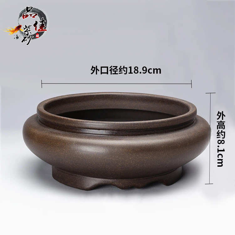 供应宜兴紫砂花盆 釉水陶瓷盆景盆 多肉盆韩式小花盆微型花盆批发