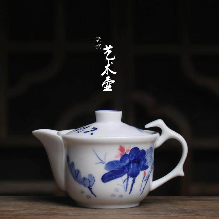 潮州老茶器艺术壶特色不烫手盖碗壶功夫茶壶陶瓷工夫小号防烫冲茶